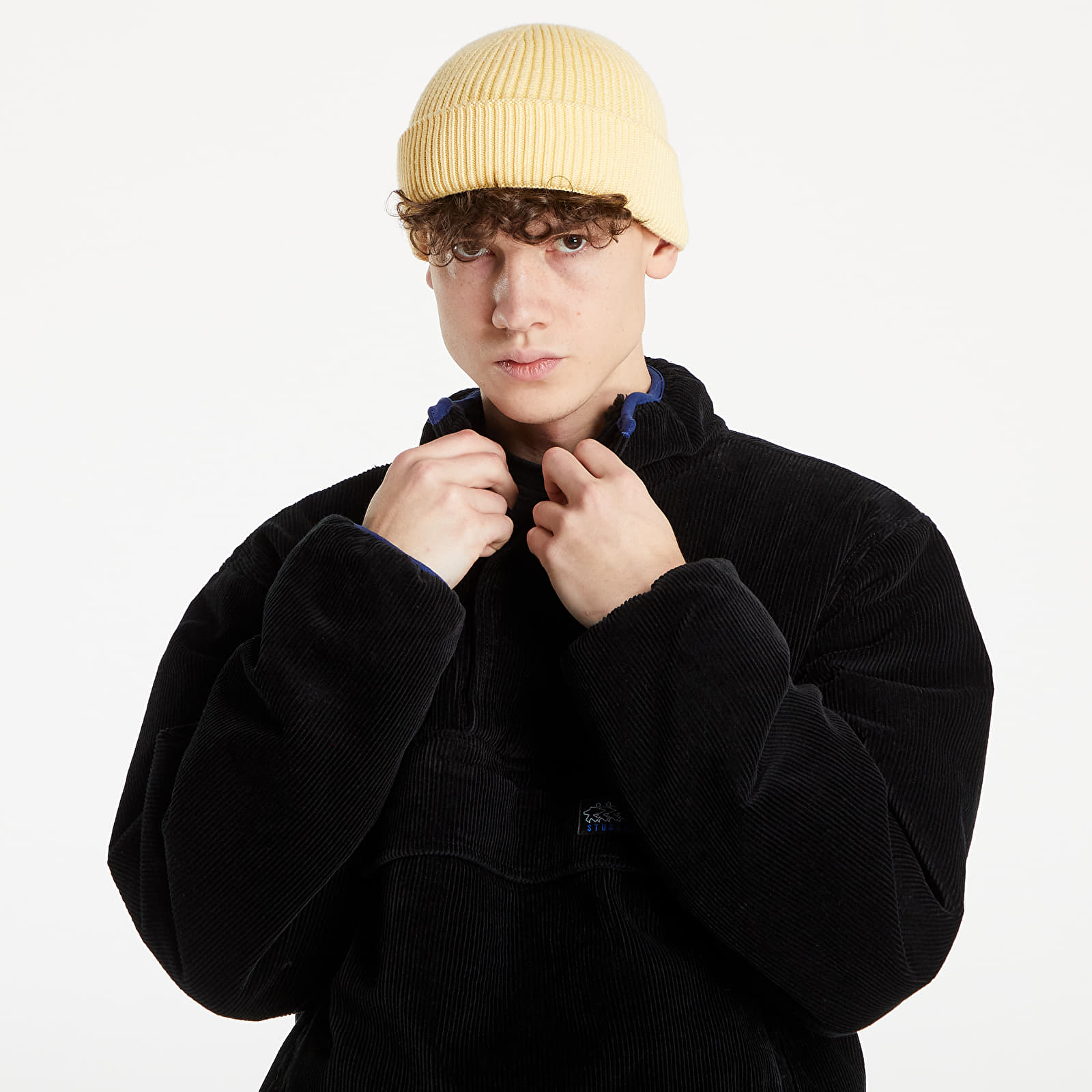 Stussy Corduroy Mock Pullover Black Footshop