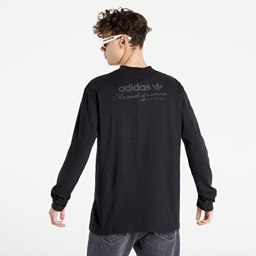 Adidas linear on sale long sleeve t-shirt