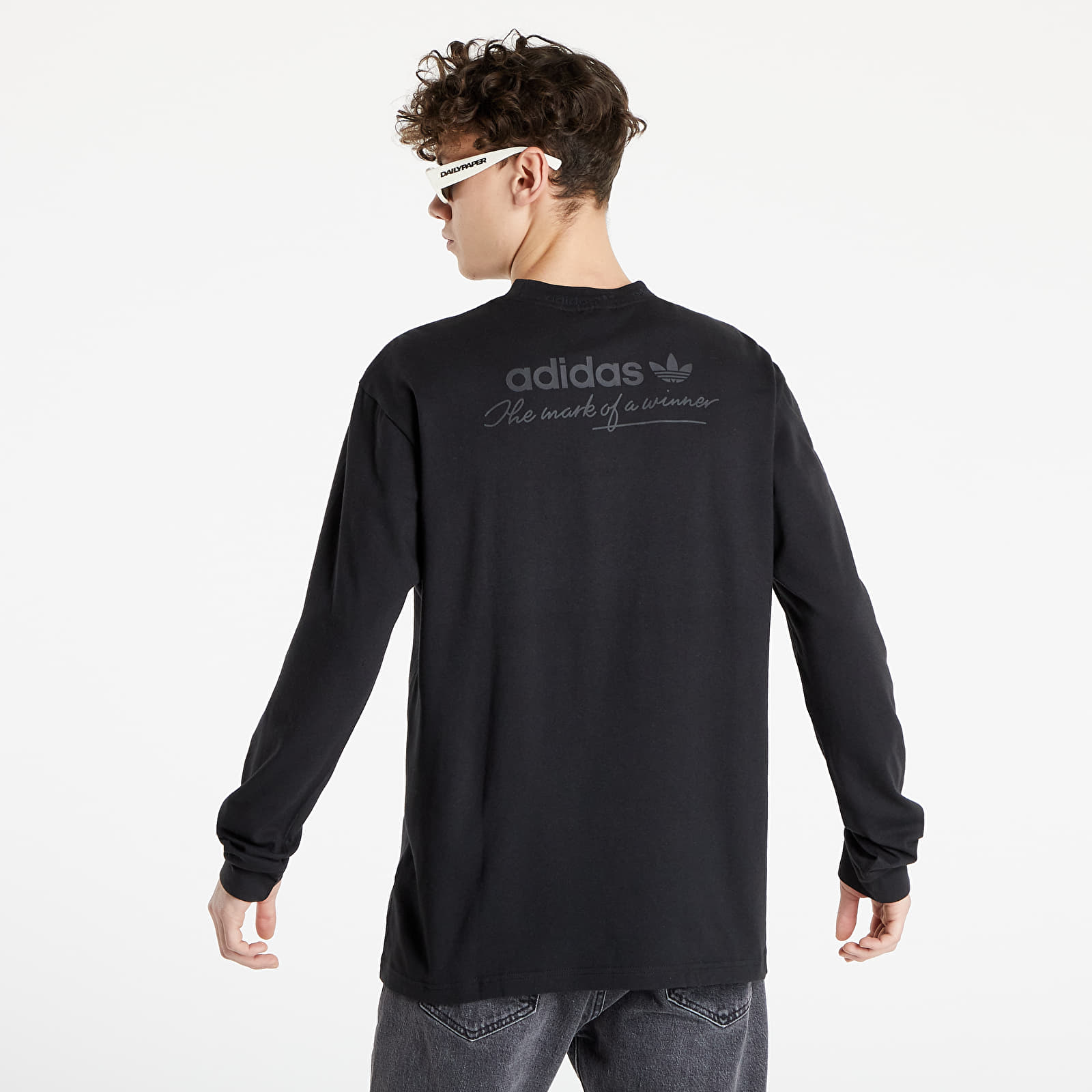 Adidas trefoil long sleeve t shirt top