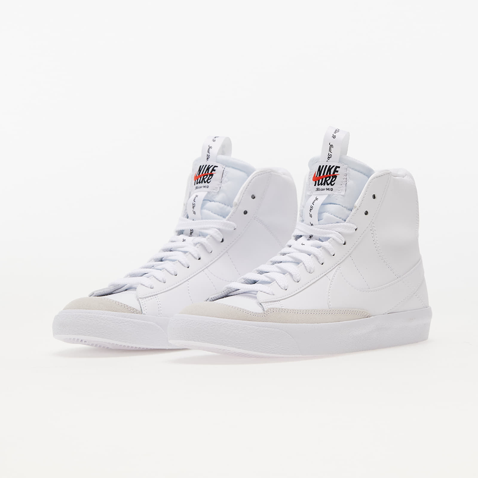 Adidași și încălțăminte pentru copii Nike Blazer Mid '77 Se D White/ White-White-Black