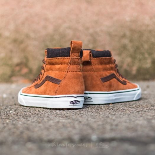 Vans sk8-hi mte glazed ginger/ plaid top