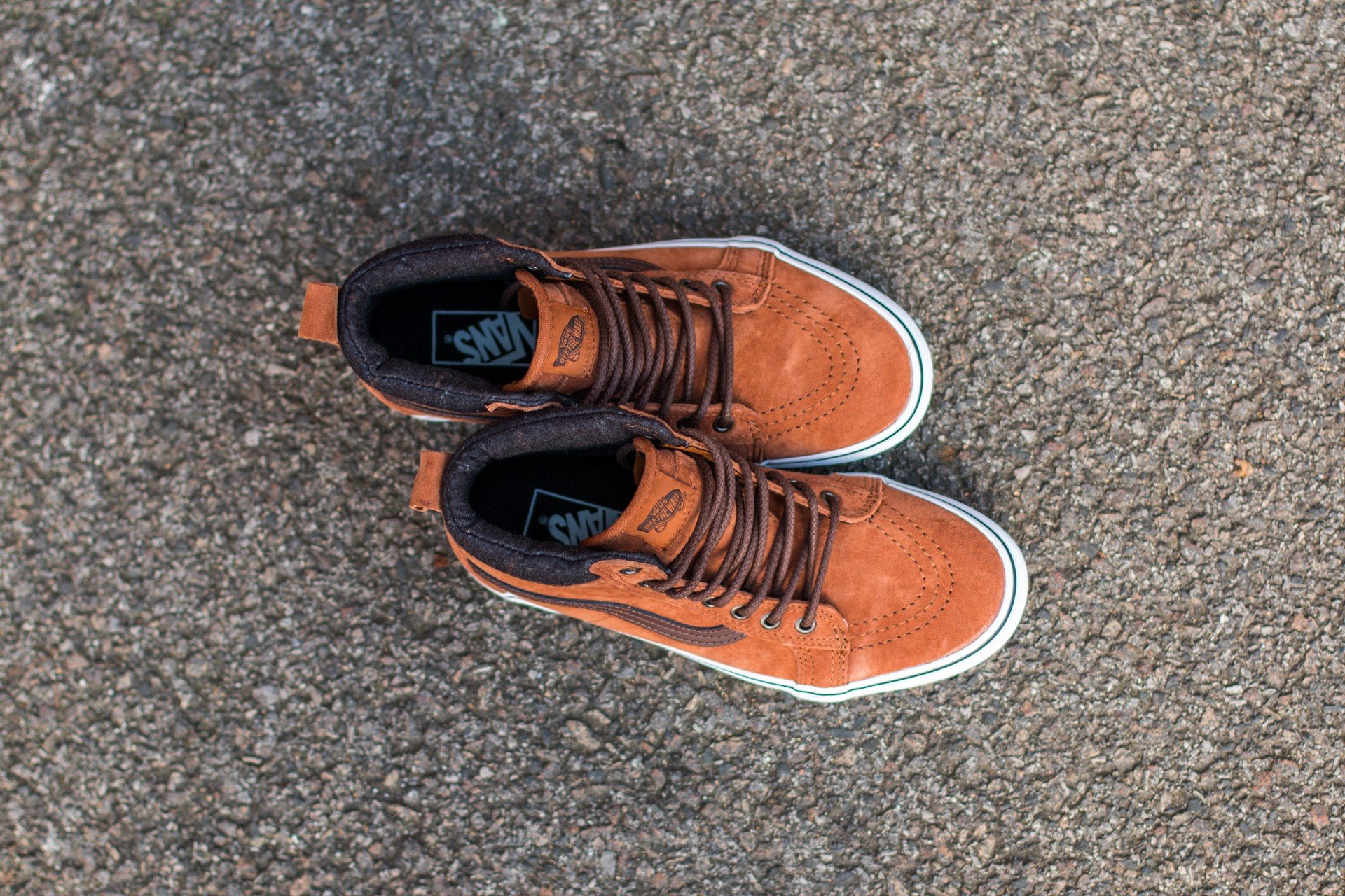 Men's shoes Vans Sk8-Hi MTE Glazed Ginger/ Plaid