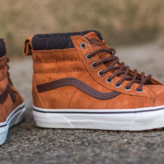Vans sk8-hi mte glazed ginger/ plaid top