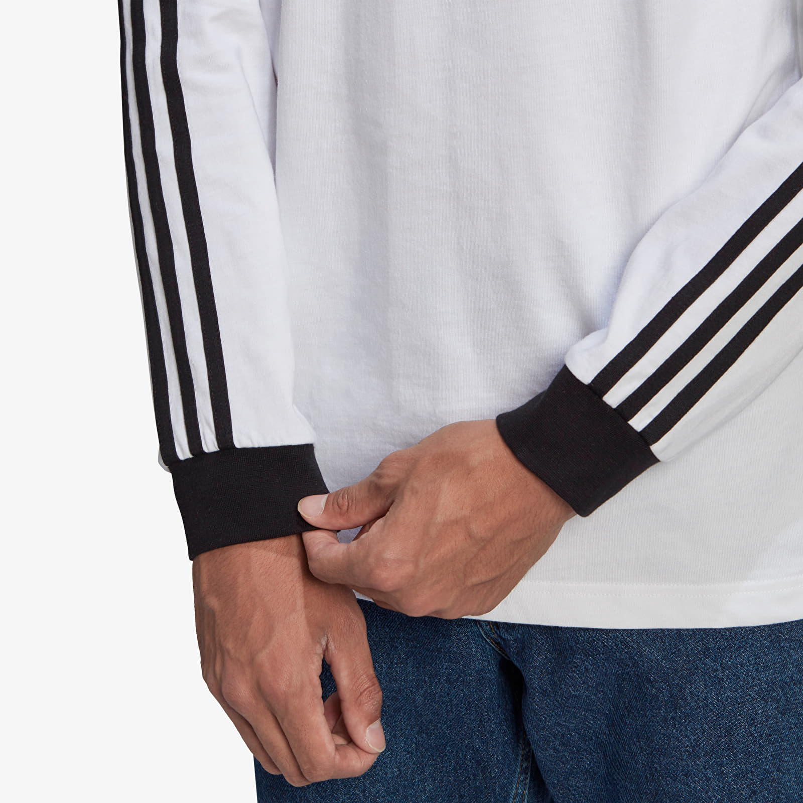 Tricouri  adidas 3-Stripes Longsleeve Tee White