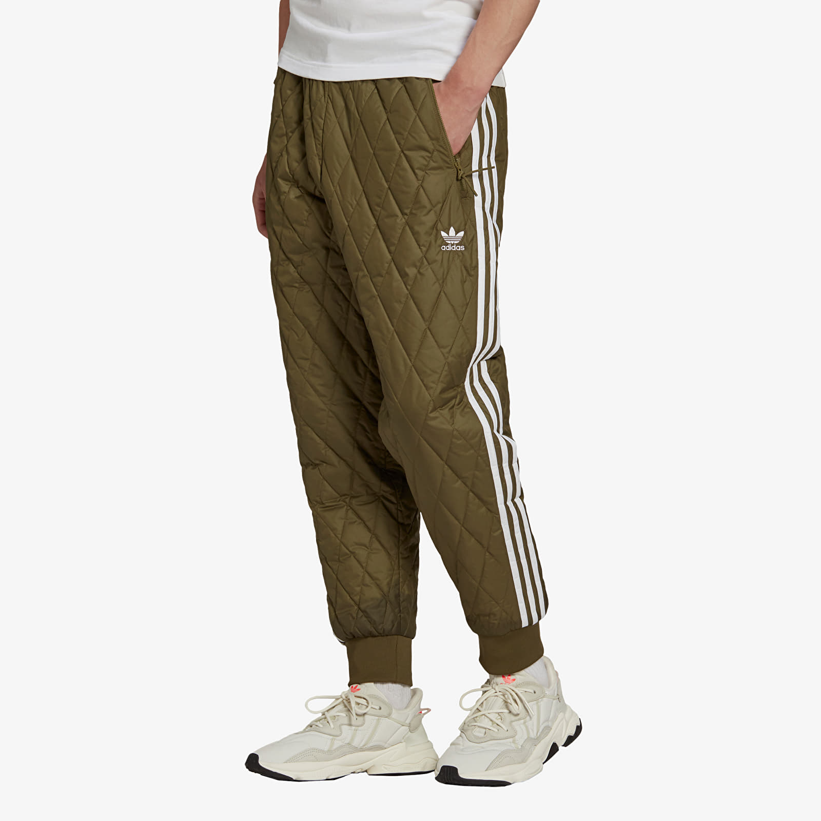 Hosen und Jeans adidas Quilted Sst Track Pants Focus Olive