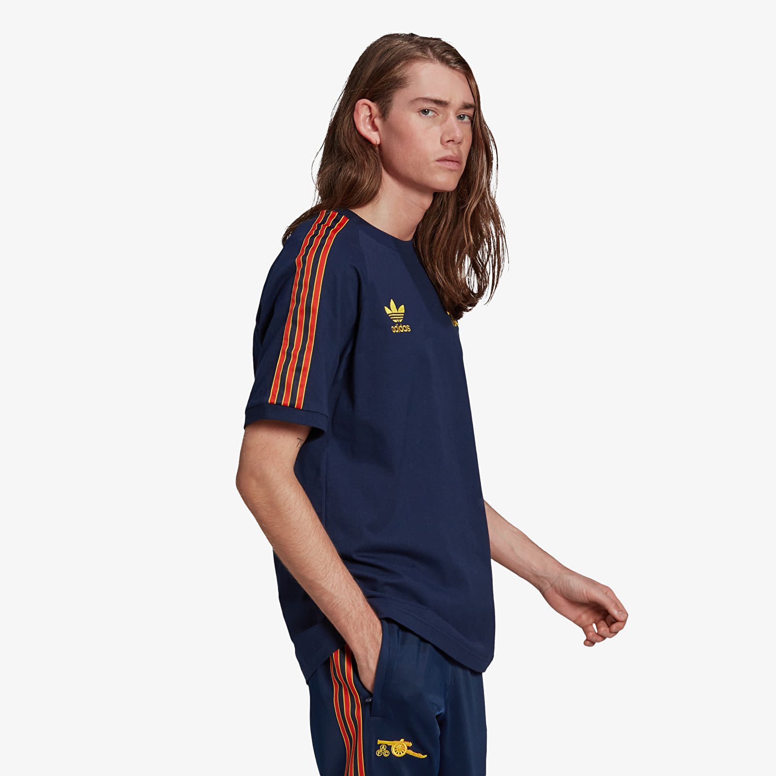Pólók adidas Arsenal FC 3-Stripes Tee Collegiate Navy