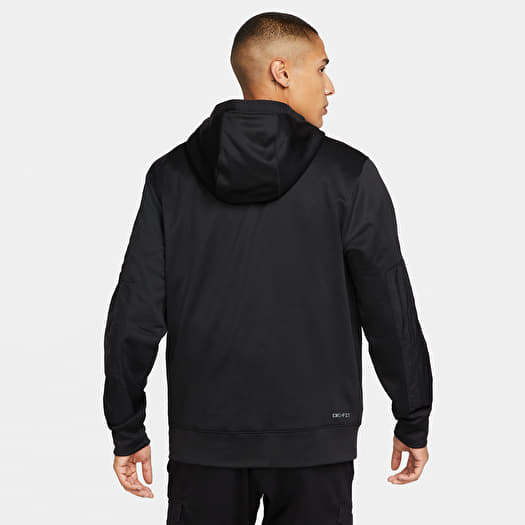 black nike dri fit zip up