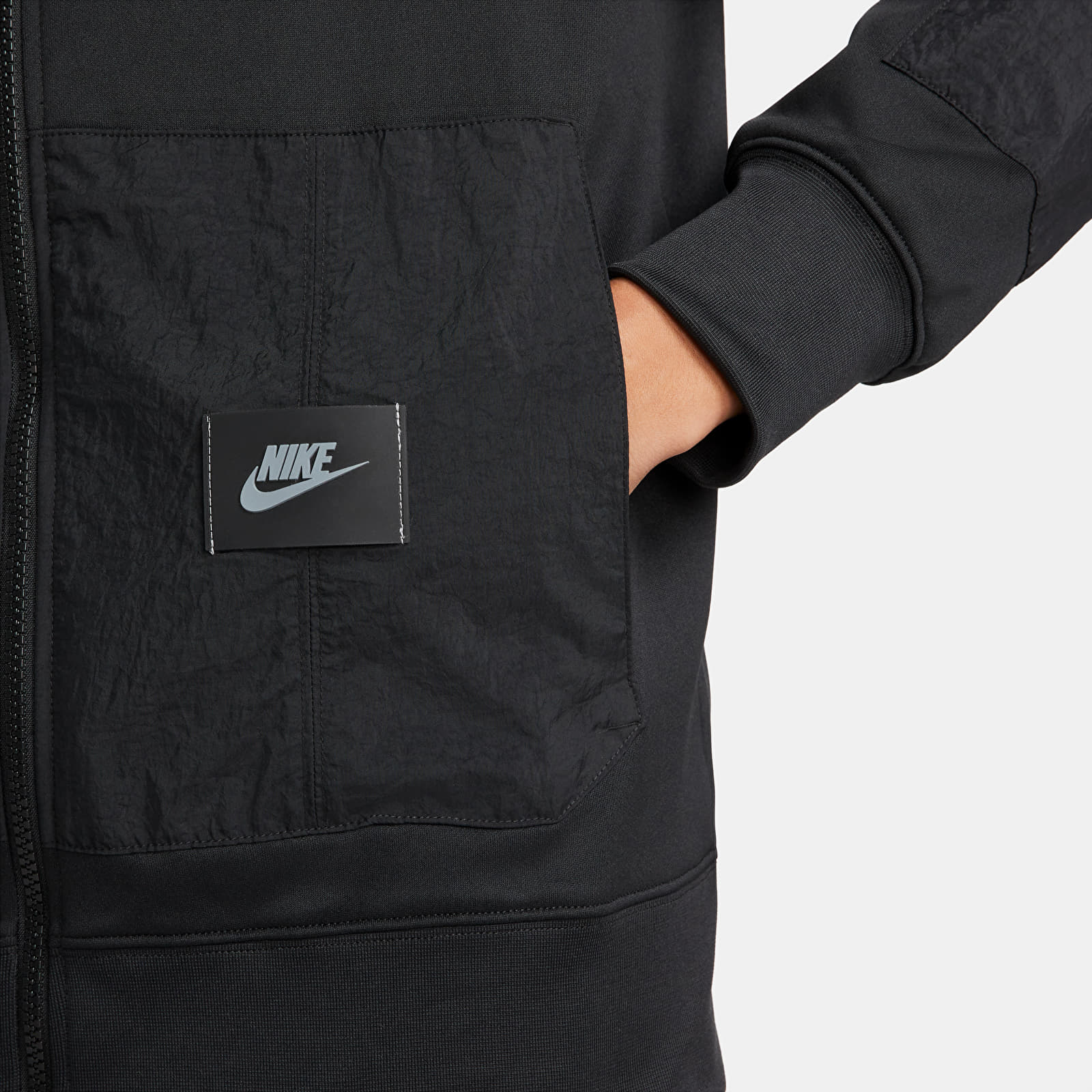 Hættetrøjer og sweatshirts Nike Sportswear Dri-FIT Men's Full-Zip Hoodie Black/ Black