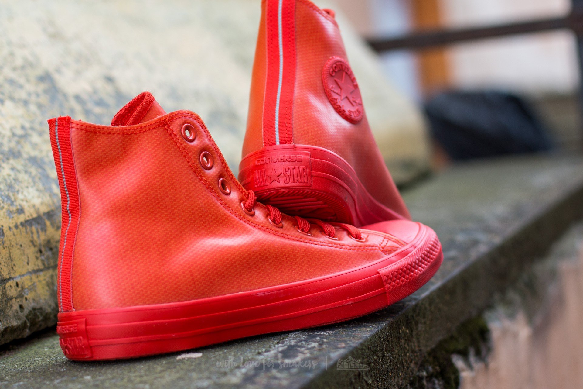 Men s shoes Converse Chuck Taylor AS Hi Signal Red Signal Red Red Footshop