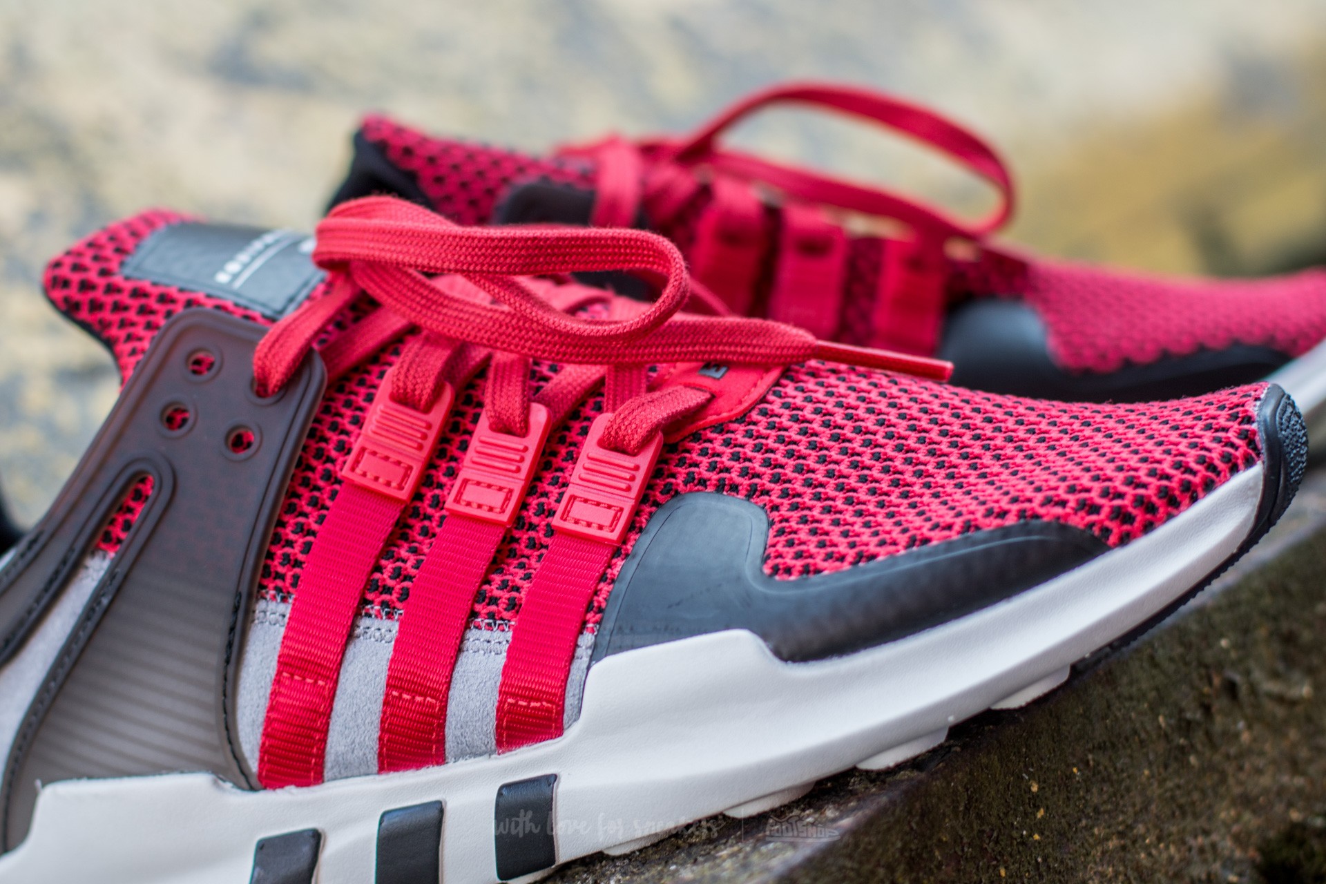 Adidas equipment shoes mens red hot sale