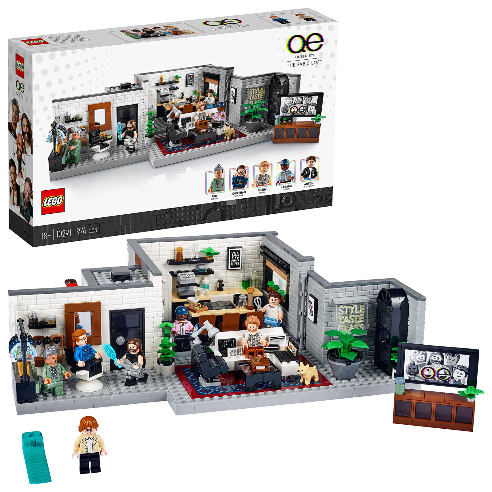 Σετ LEGO® LEGO® ICONS 10291 Queer Eye – The Fab 5 Loft