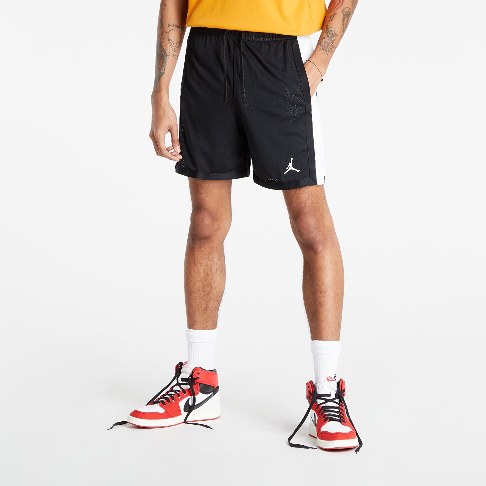 Shorts Jordan Dri FIT Sport Mesh Short Black White White Footshop