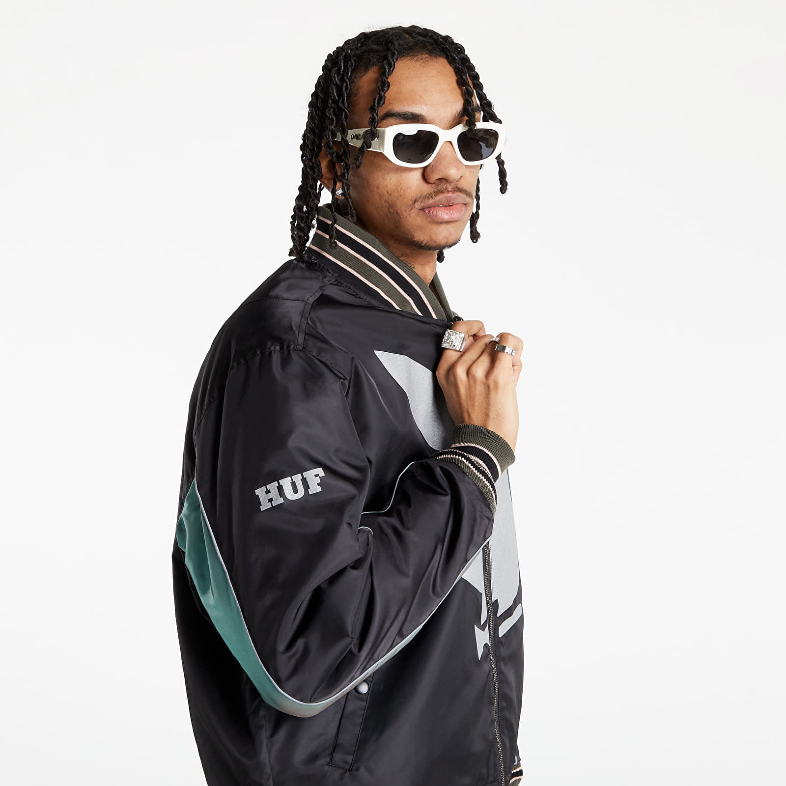 Bomber Jackets HUF x Playboy Reversible Bomber Black Footshop