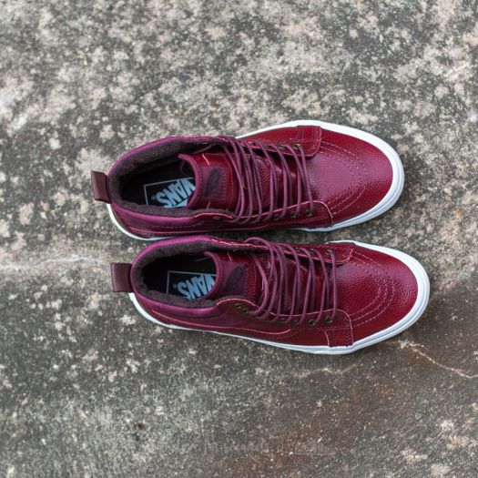 Vans pebble leather top sk8-hi 46 mte