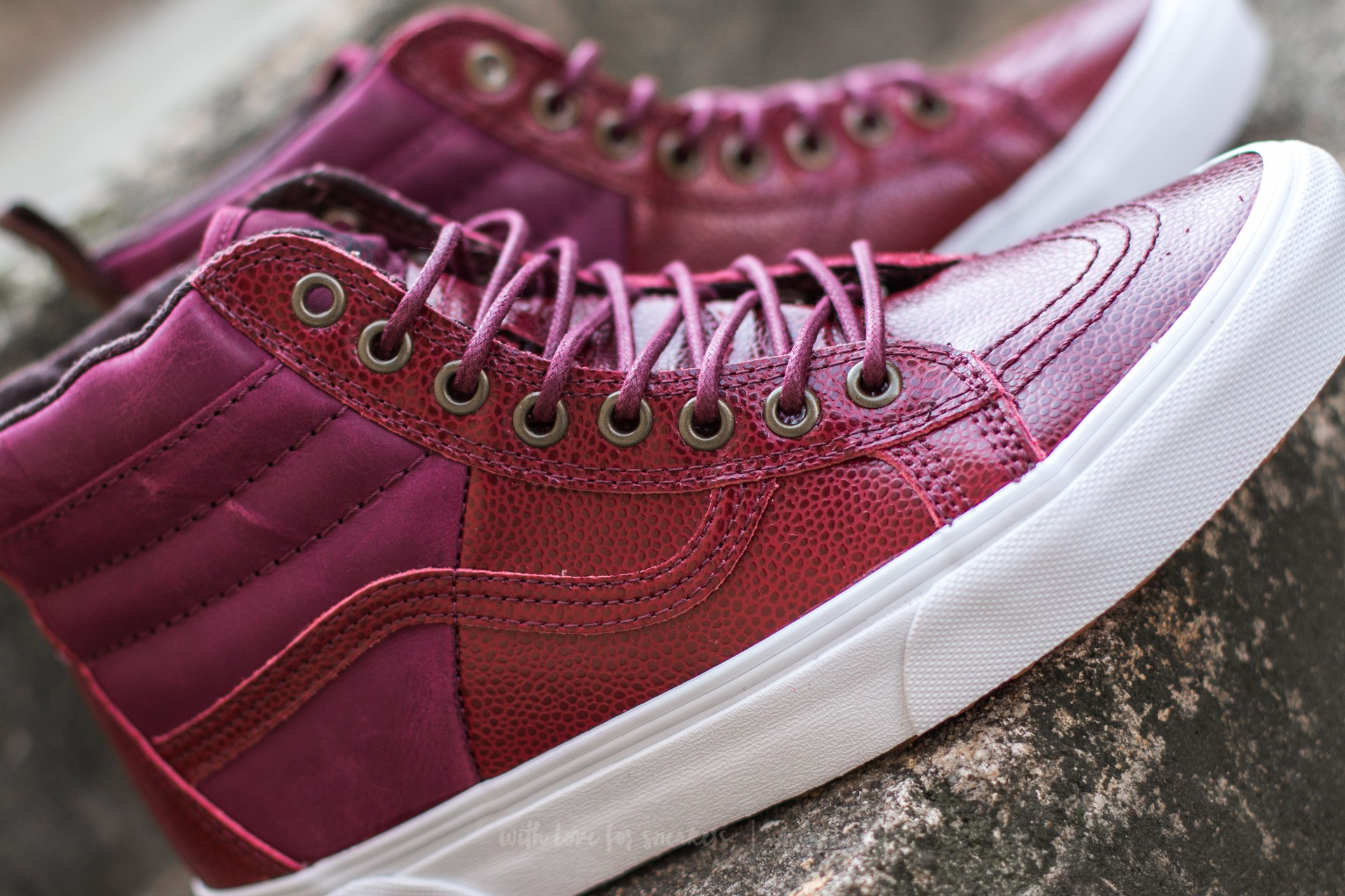 Damen Sneaker und Schuhe Vans Sk8 Hi 46 MTE Pebble Leather Port Roy Footshop