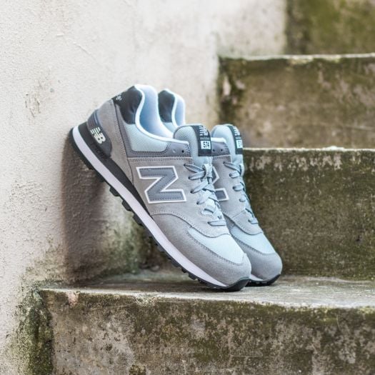 New balance 574 hombre plata cheap