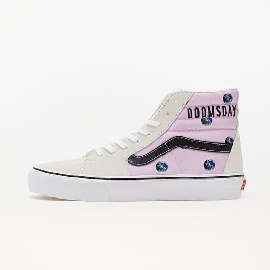 Men s shoes Vans Vault SK8 Hi LX Cali Thornhill Dewitt White Pink Footshop