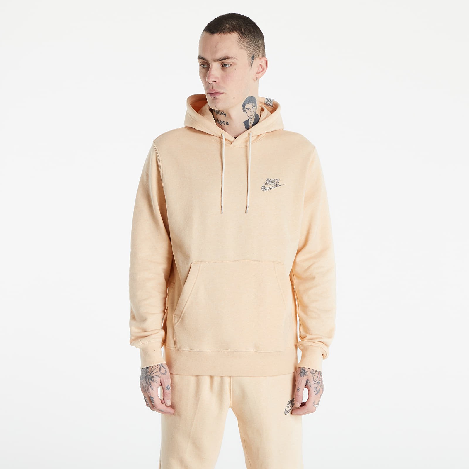 Sweatjacken und Sweatshirts Nike NSW Revival Men's Fleece Pullover Hoodie White Onyx/ White