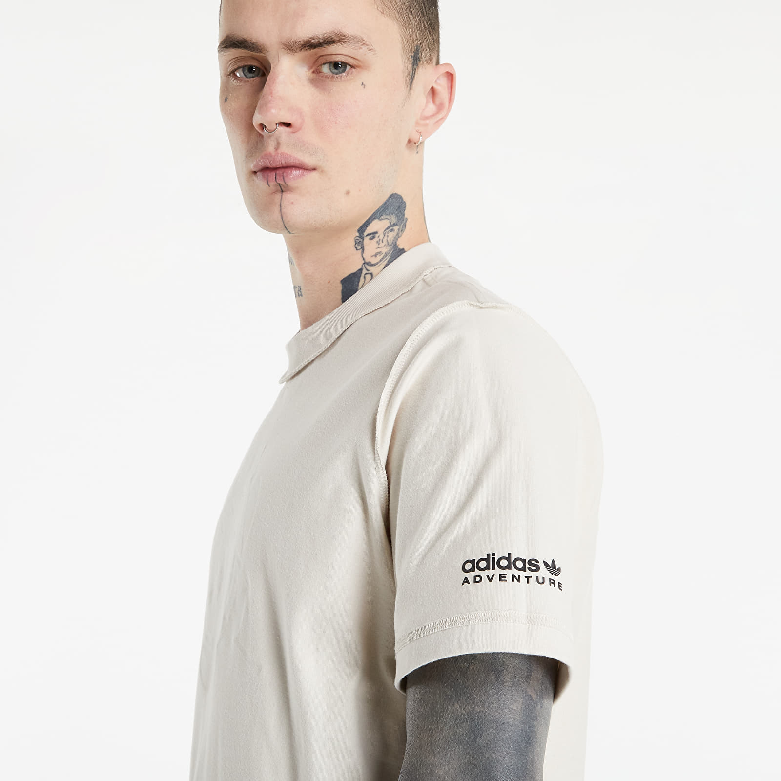 T-shirts adidas x Sean Wotherspoon Reversible Tee Cream Brown