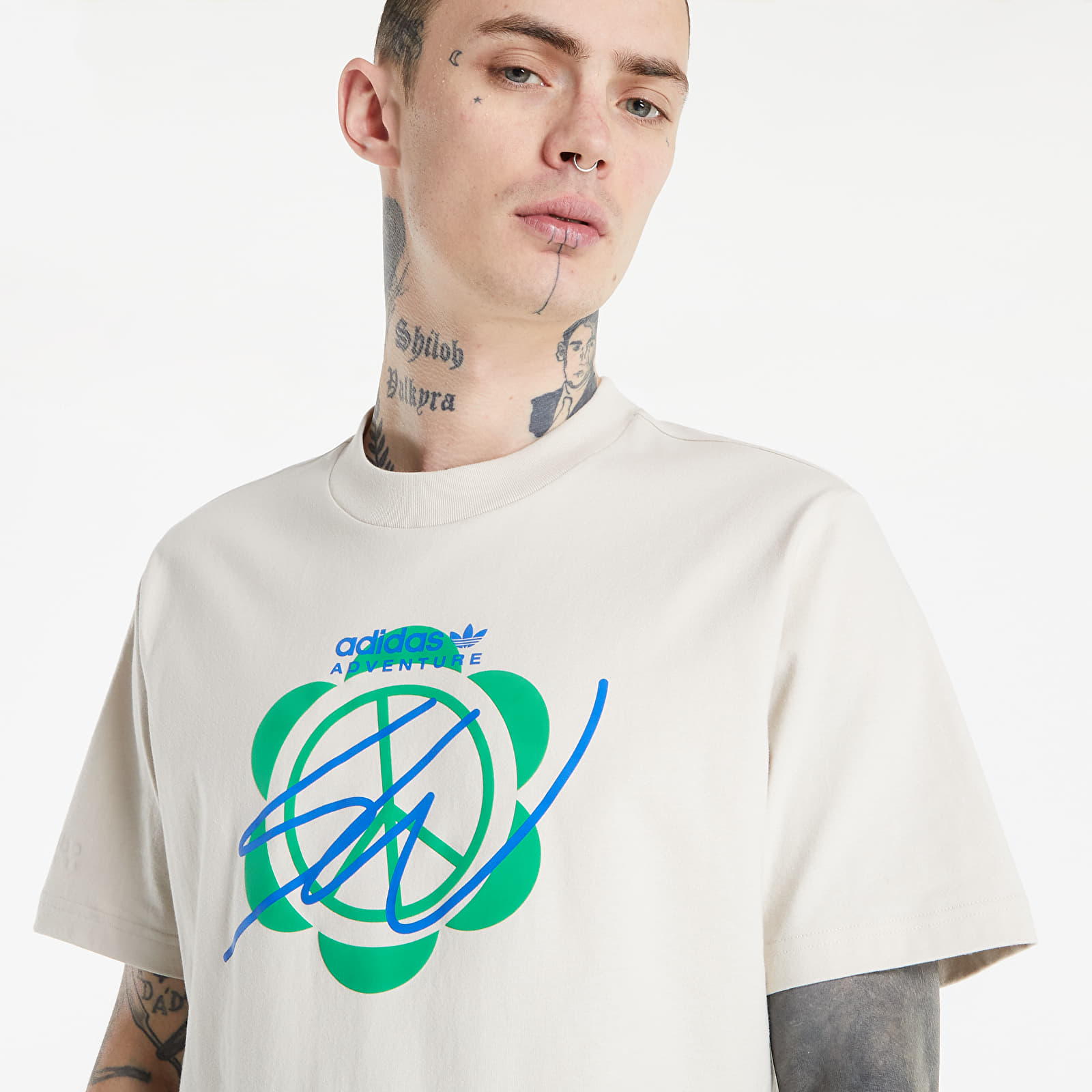 T-shirts adidas x Sean Wotherspoon Reversible Tee Cream Brown
