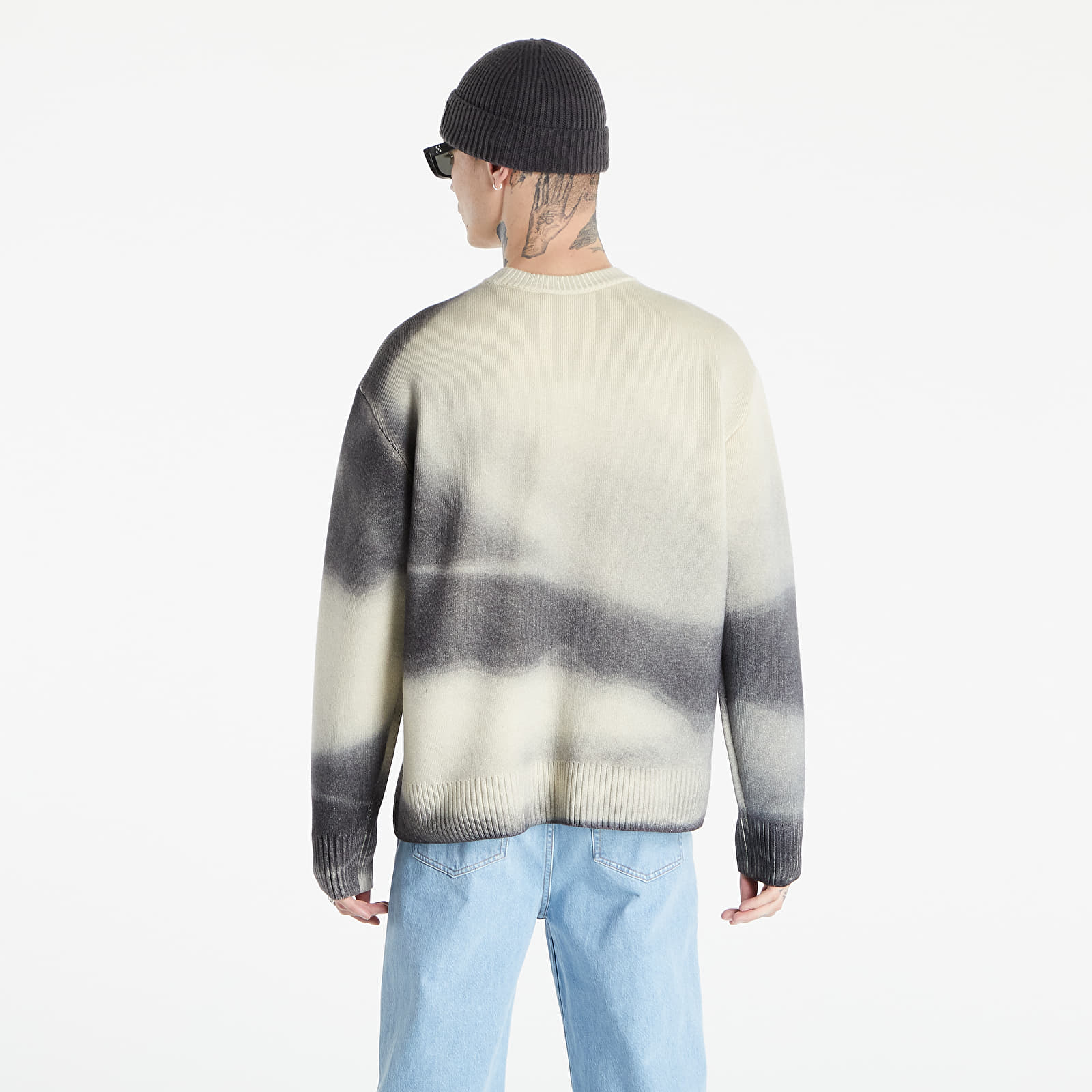 Svetry A-COLD-WALL* Digital Print Crewneck Mid Grey