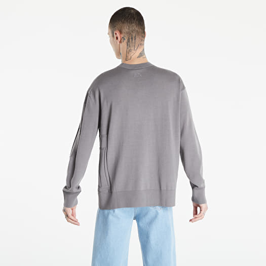 Svetr A-COLD-WALL* Wrap Stitch Knit Mid Grey