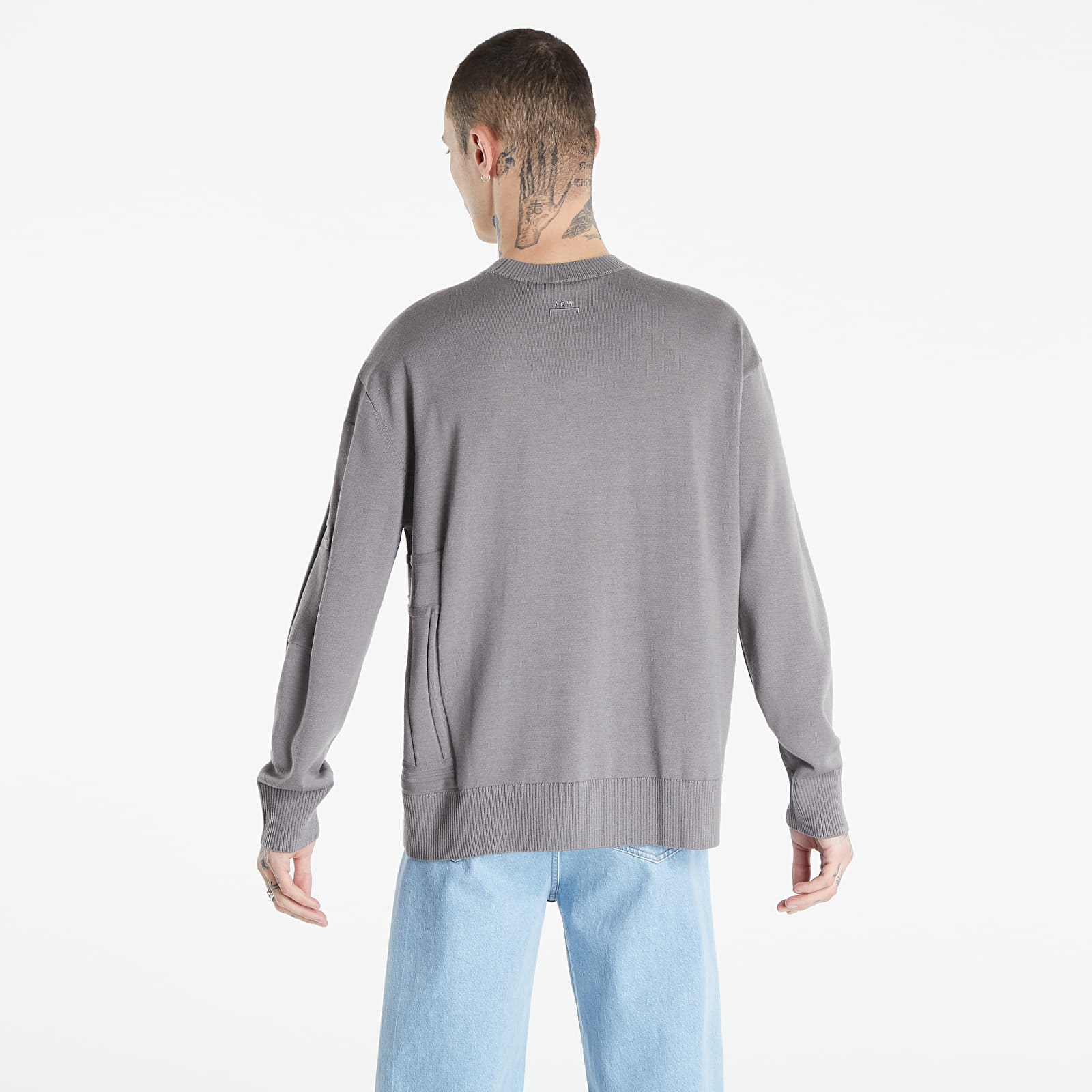 Trøjer A-COLD-WALL* Wrap Stitch Knit Mid Grey