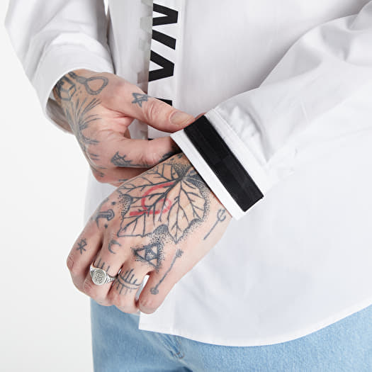 A-COLD-WALL* Woven Split Dialogue Shirt White | Footshop