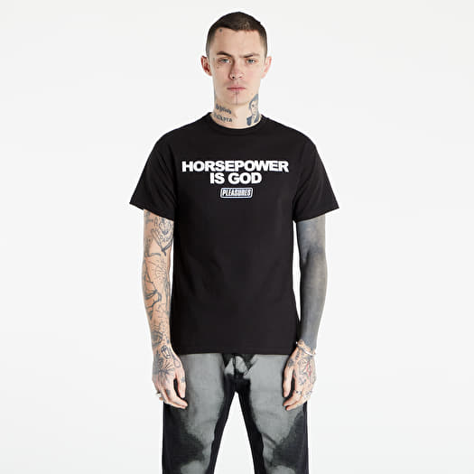 T-shirts PLEASURES Horsepower T-Shirt Black | Footshop
