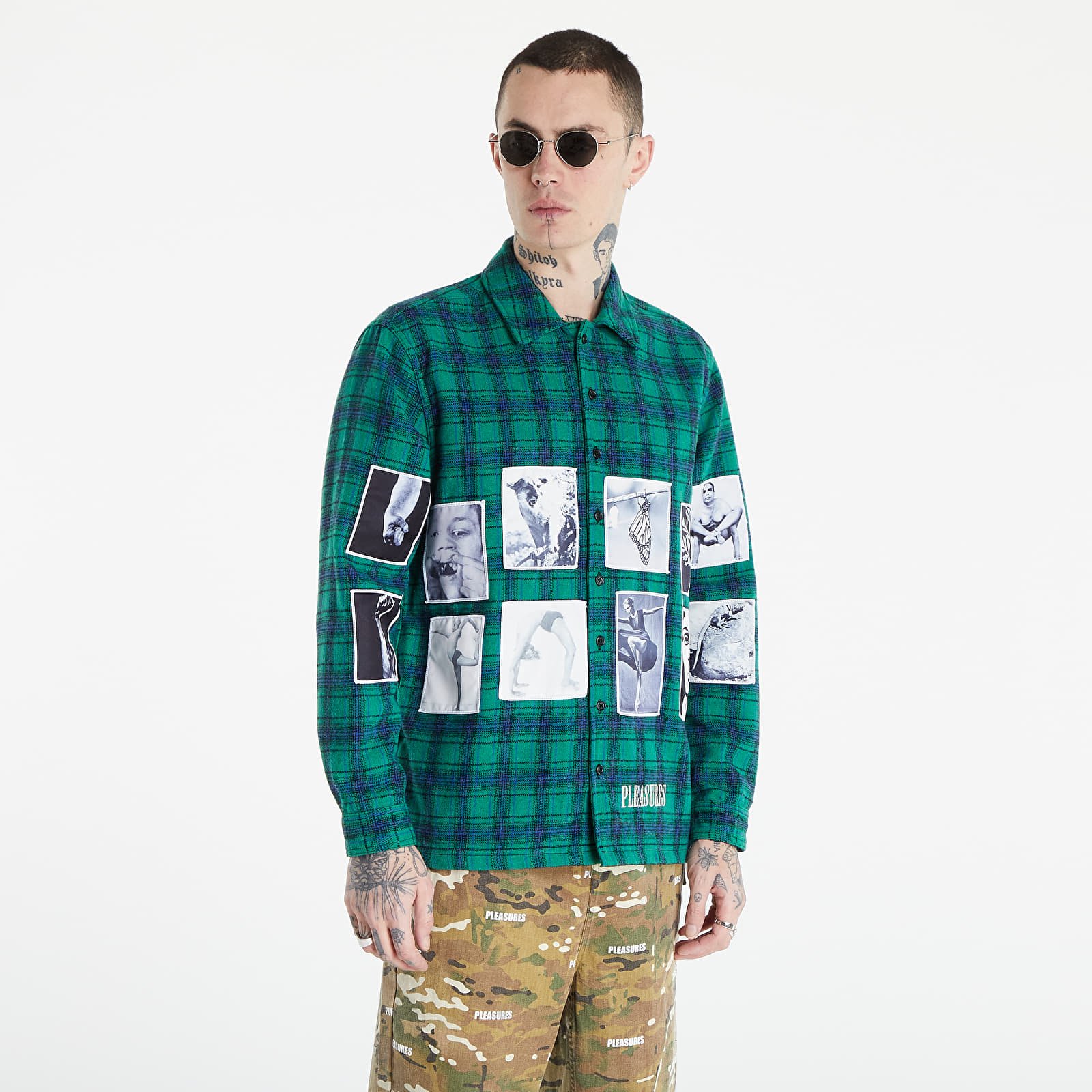 Hemden PLEASURES Vodka Flannel Green