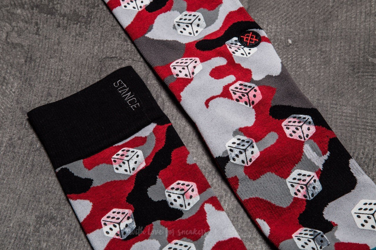 Skarpetki Stance Dice Camo Red