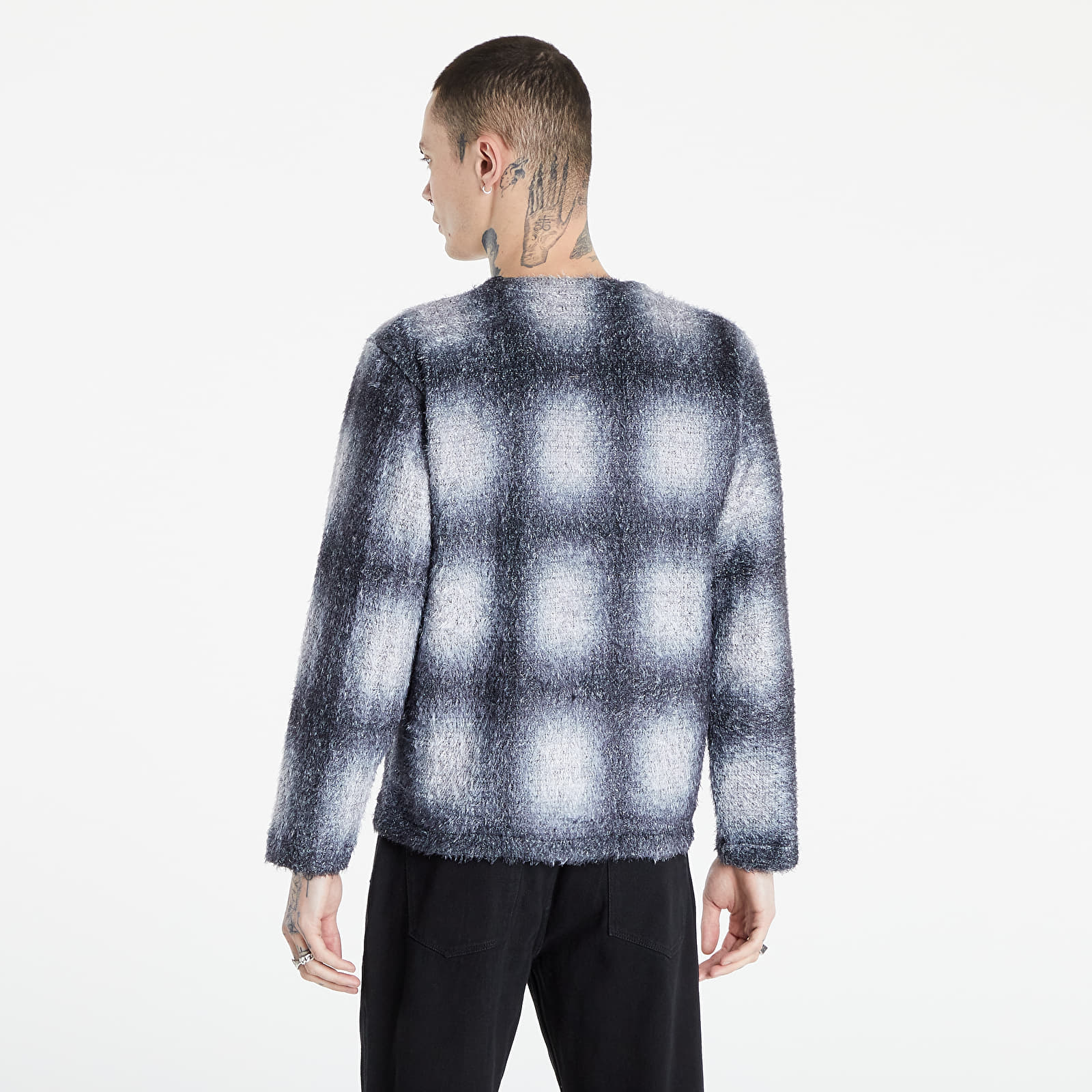 Sweaters PLEASURES Spray Cardigan Blue | Footshop