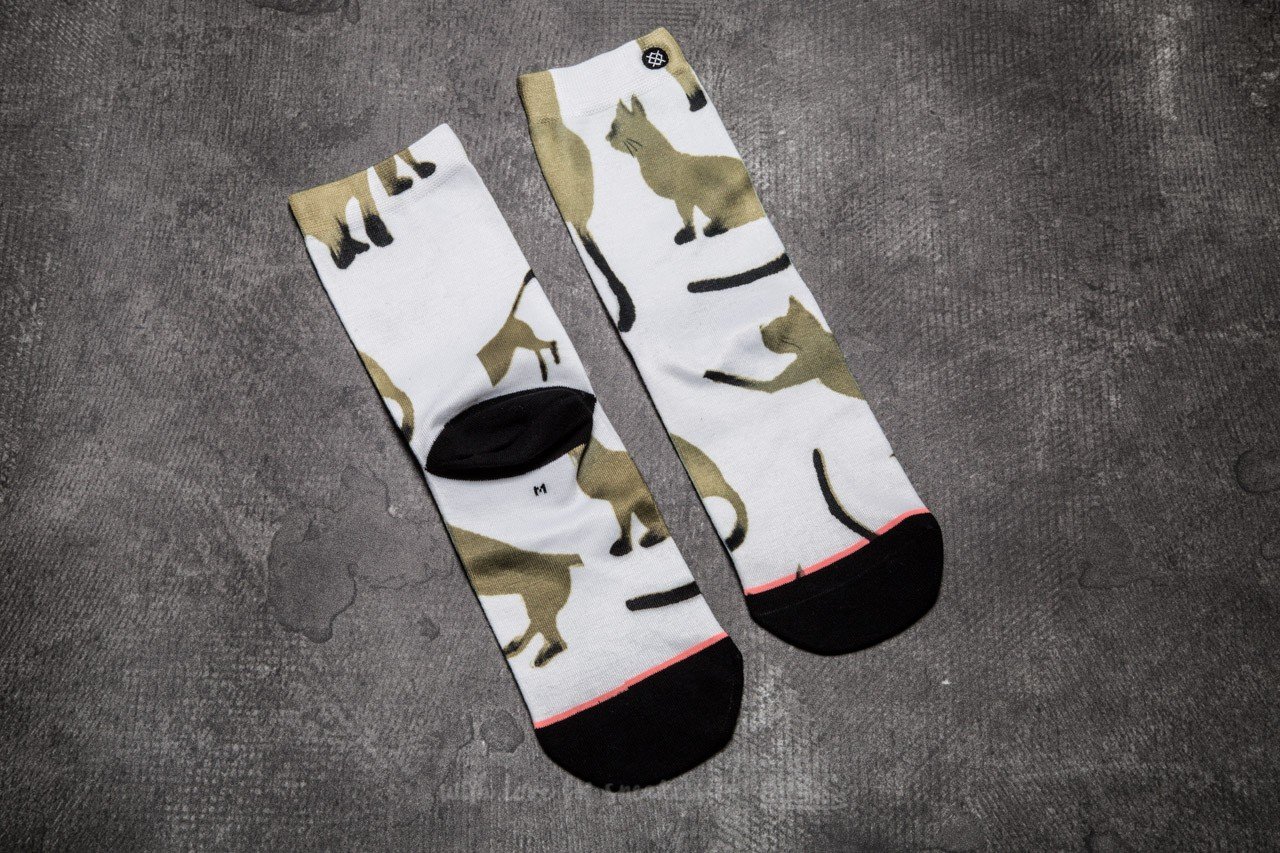 Ponožky Stance Cats White