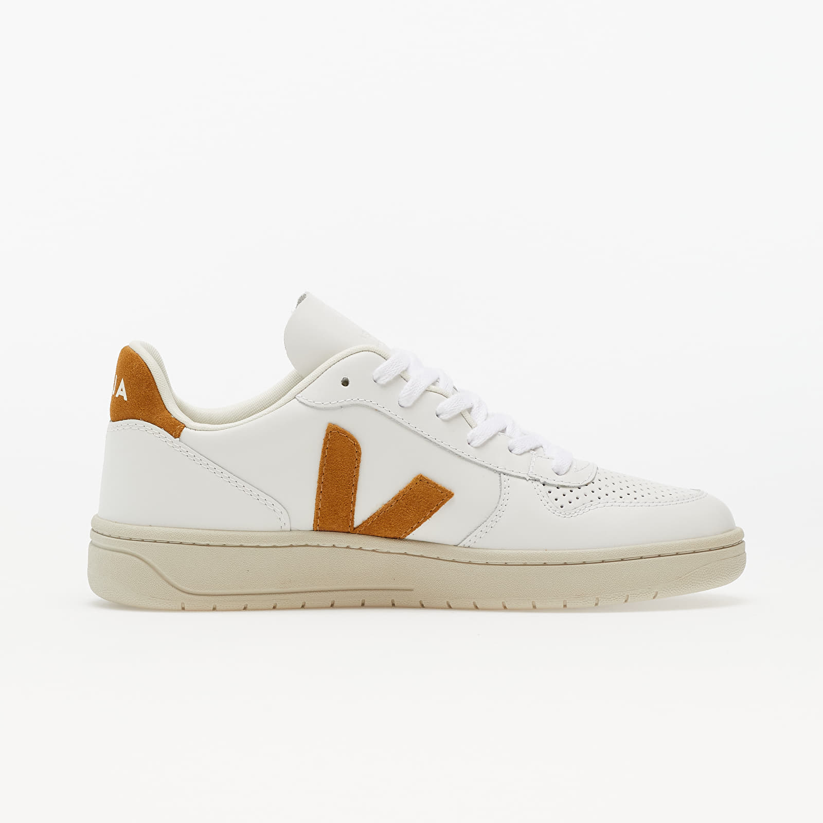 Meeste kingad Veja V-10 Leather Extra White/ Camel
