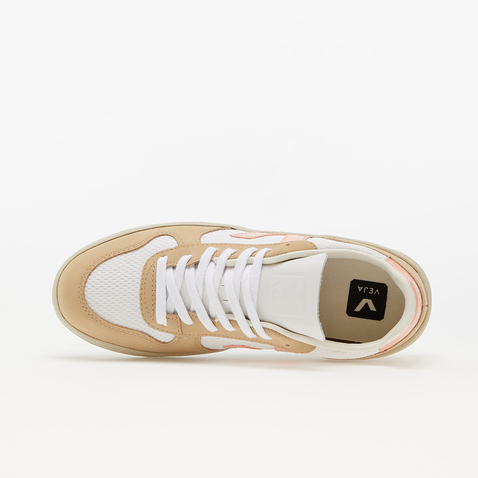 VEJA★V-10 ALVEOMESH WHITE BELLINI ALMOND Women's V-10 Alveomesh - White/Bellini/Almond – Feature