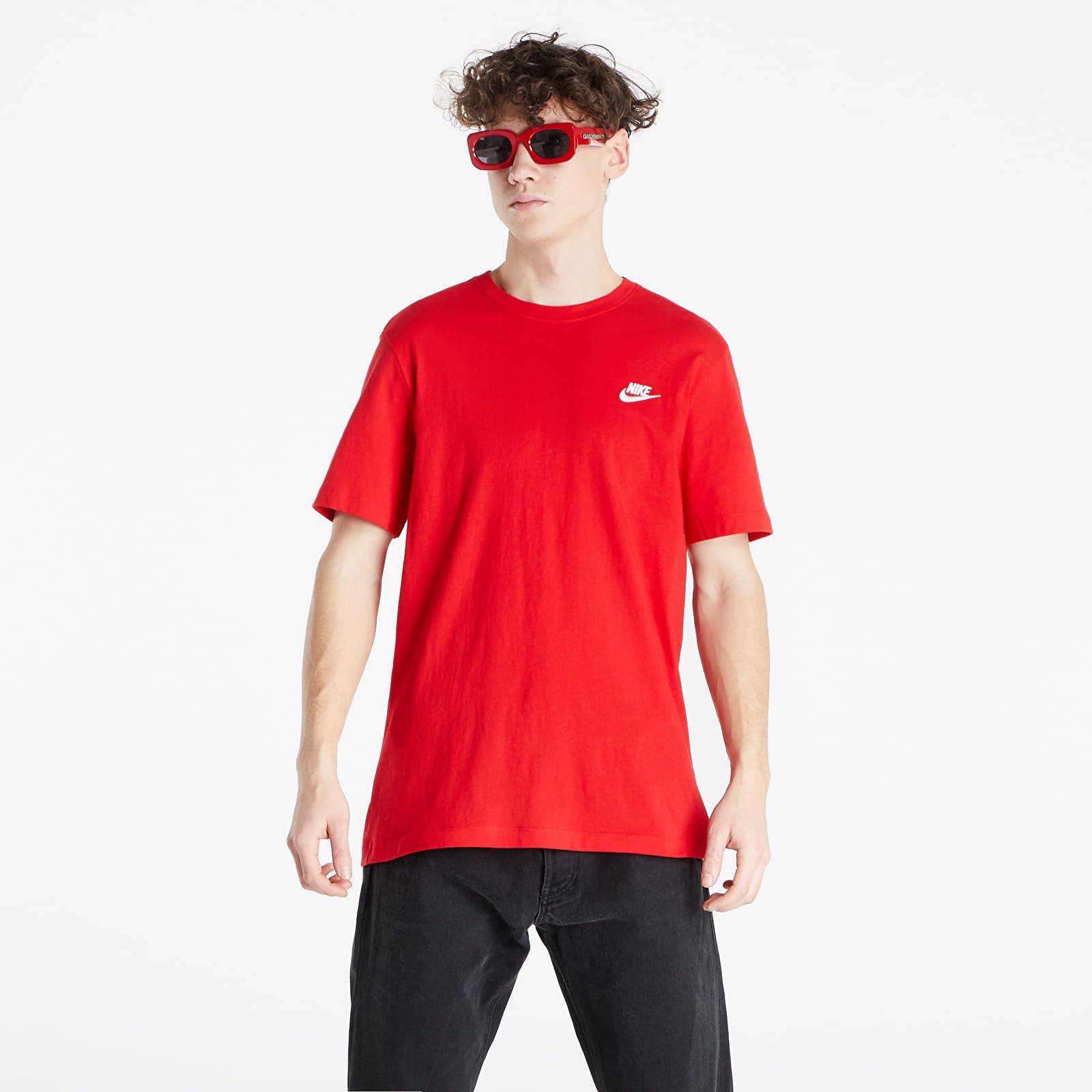 T-shirts Nike Sportswear Club Tee University Red/ White