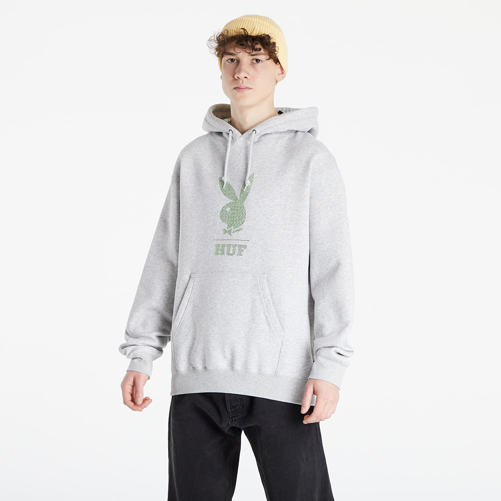 Hoodies and sweatshirts HUF x Playboy Rhinestone Hoodie Grey