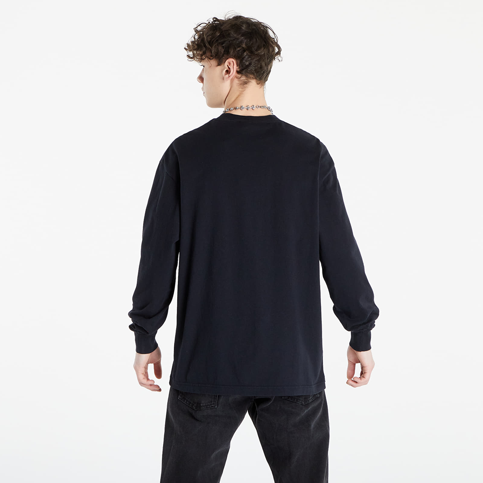 T-shirts Han Kjøbenhavn Boxy Tee Long Sleeve Faded Black Galaxy