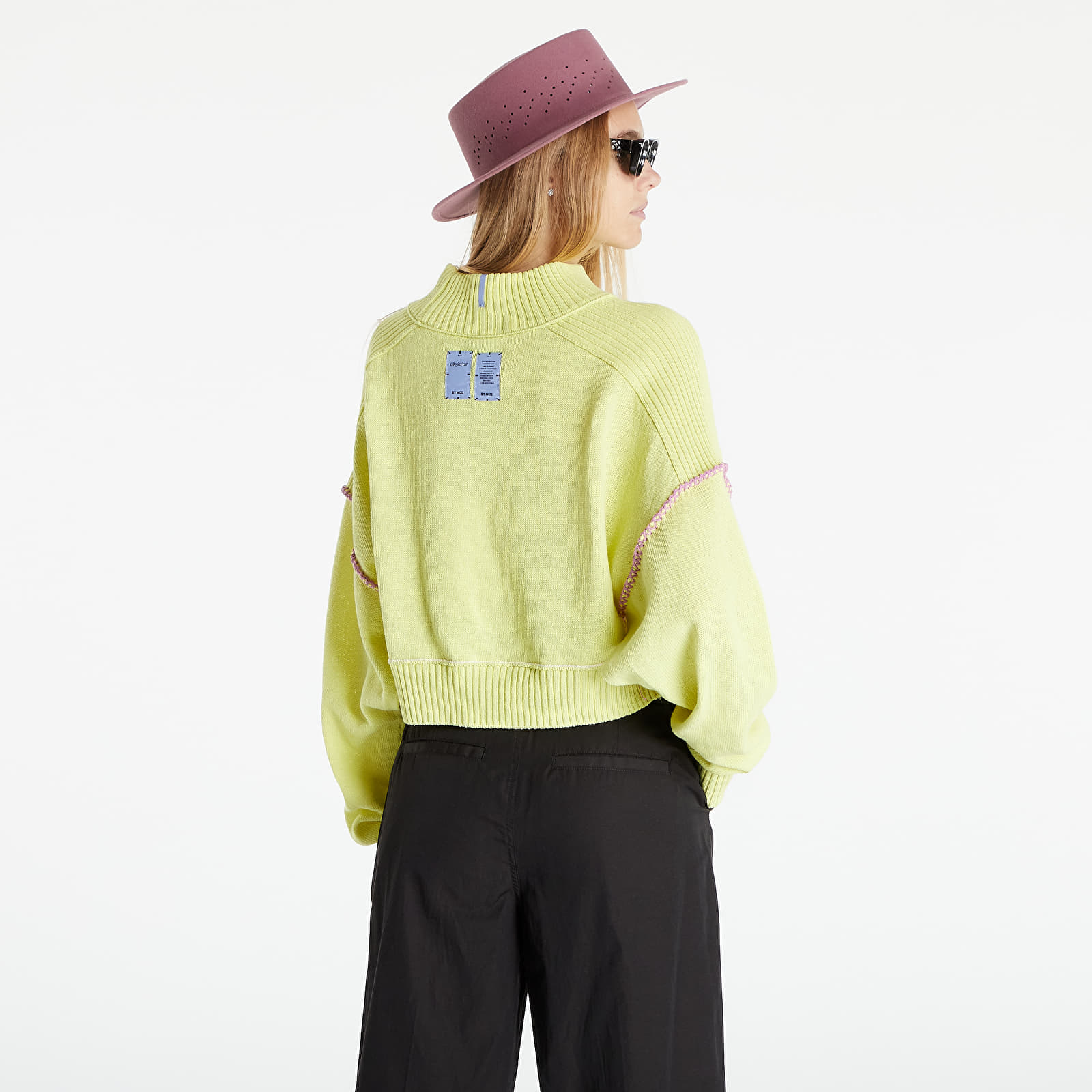Sweaters McQ Gr9 Mended Rollneck Sugar Pea