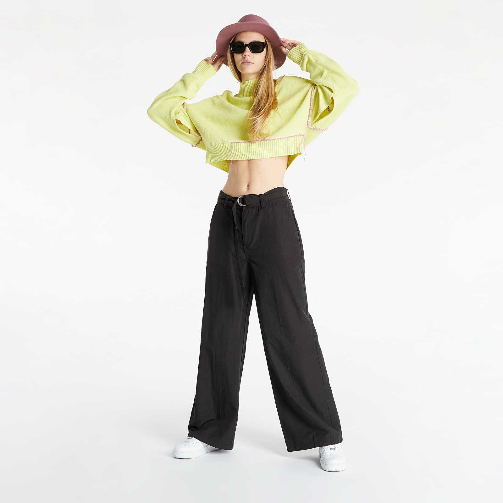 Sweaters McQ Gr9 Mended Rollneck Sugar Pea