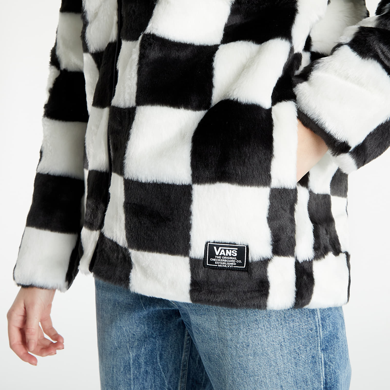 Checkerboard vans jacket shop