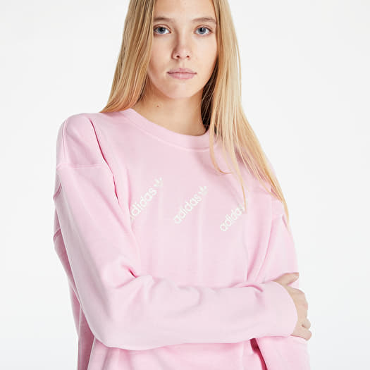 Hoodies and sweatshirts adidas Crew True Pink | Footshop