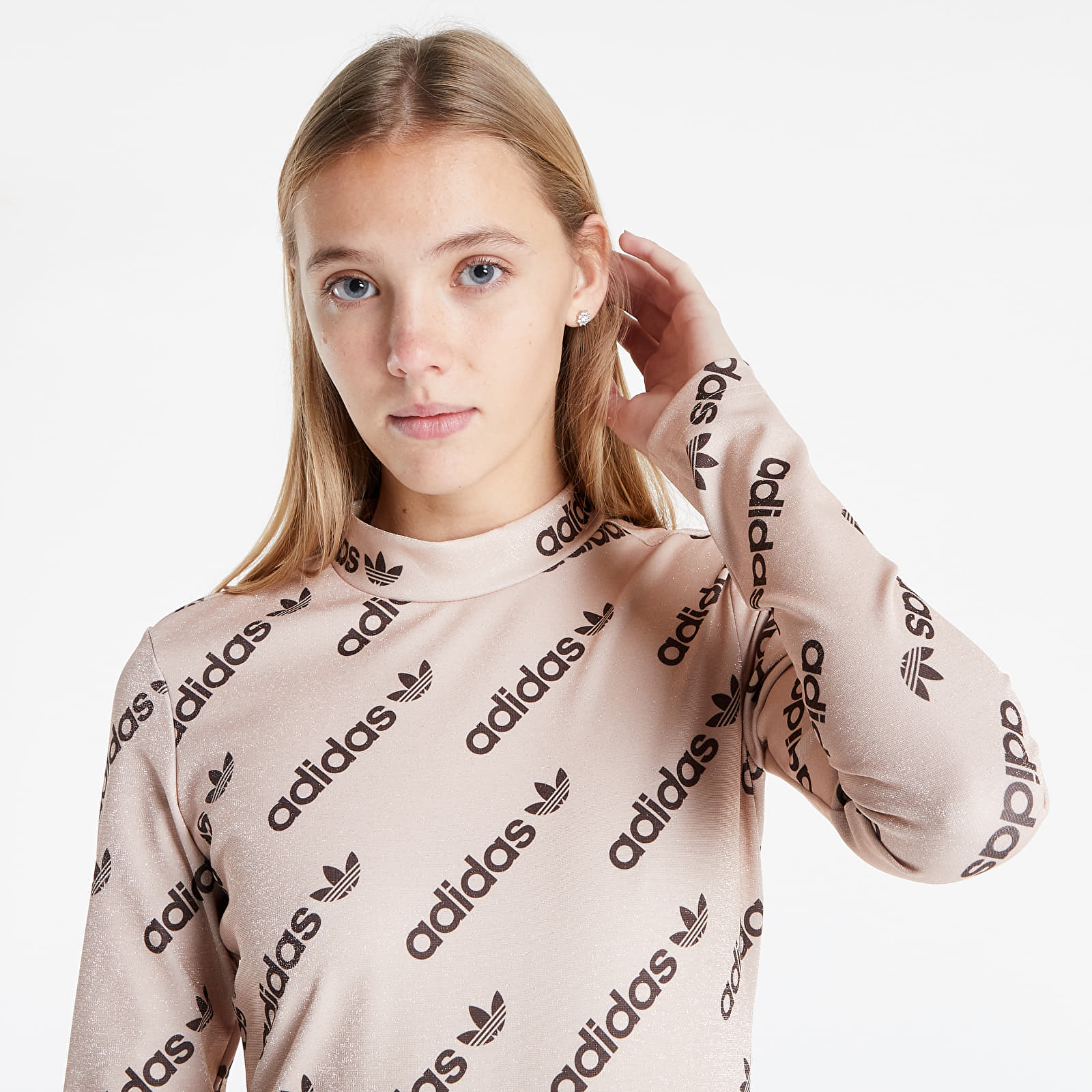 Kleider adidas Long Sleeved Dress Halo Brush