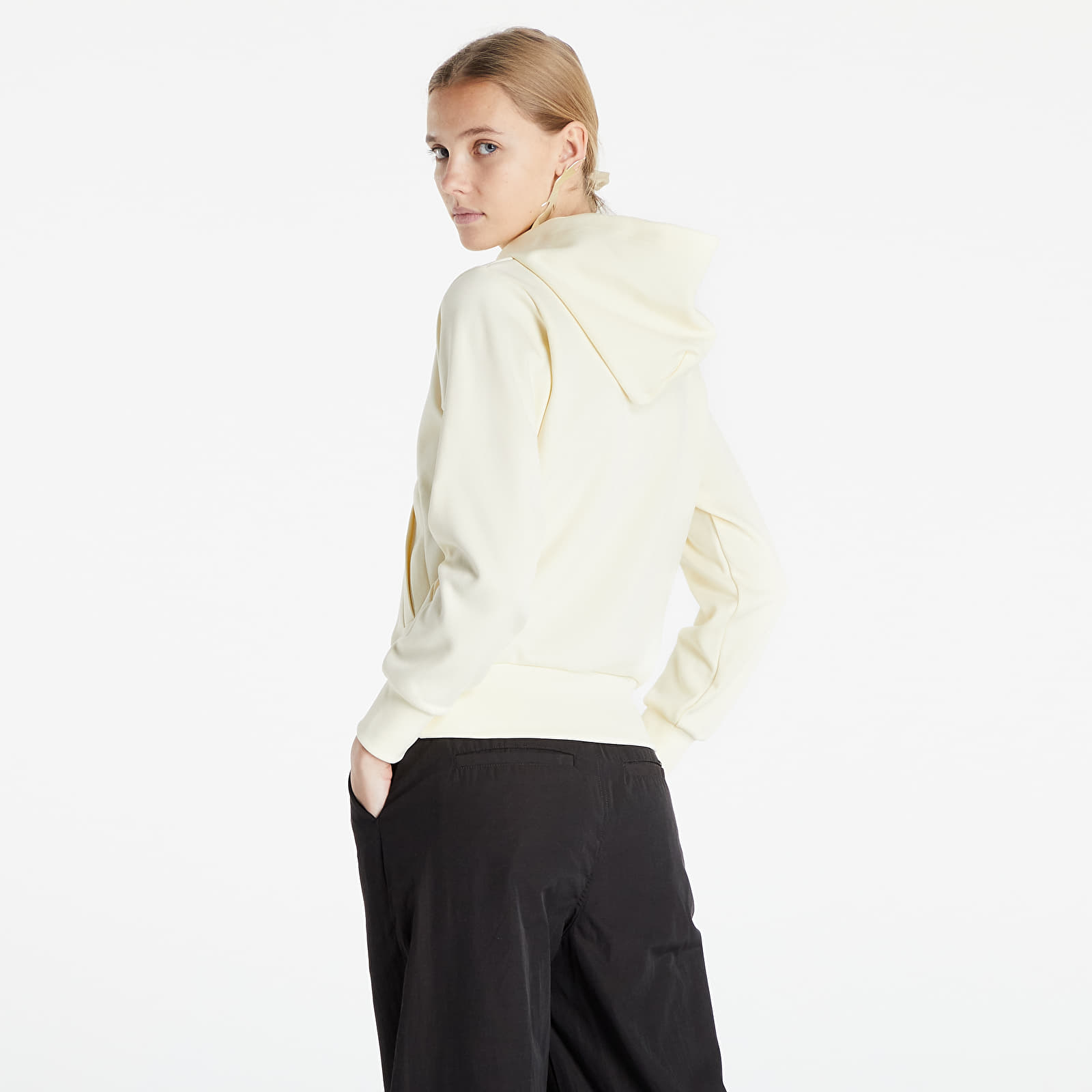 Hupparit ja collegepaidat Comme des Garçons PLAY Sweatshirt Knit Hoodie Ivory