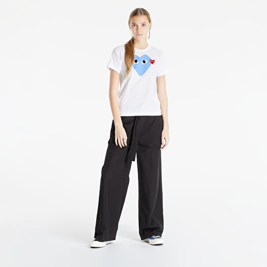 Majice Comme des Garcons PLAY Tee White/ Blue
