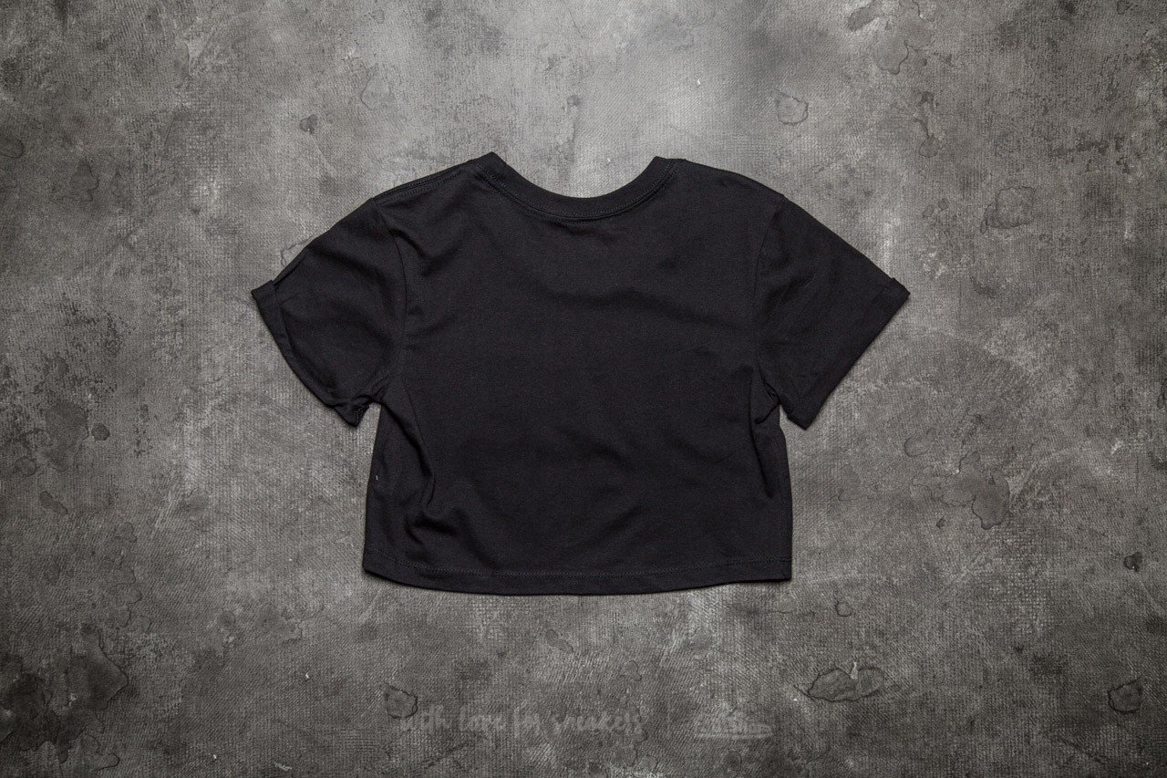 Felsők Stüssy University Cropped Cuff Tee Black