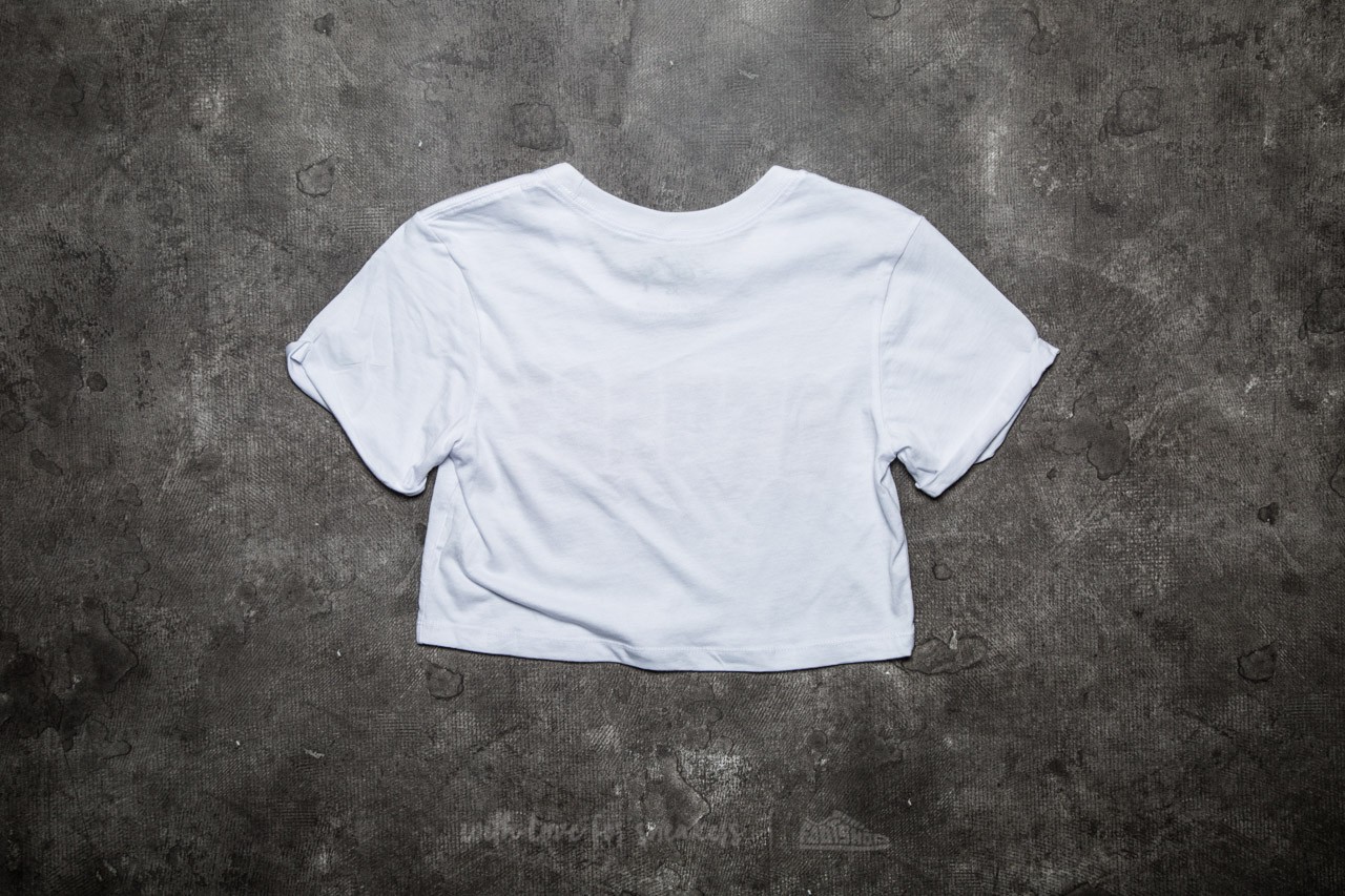 Tops Stüssy University Cropped Cuff Tee White