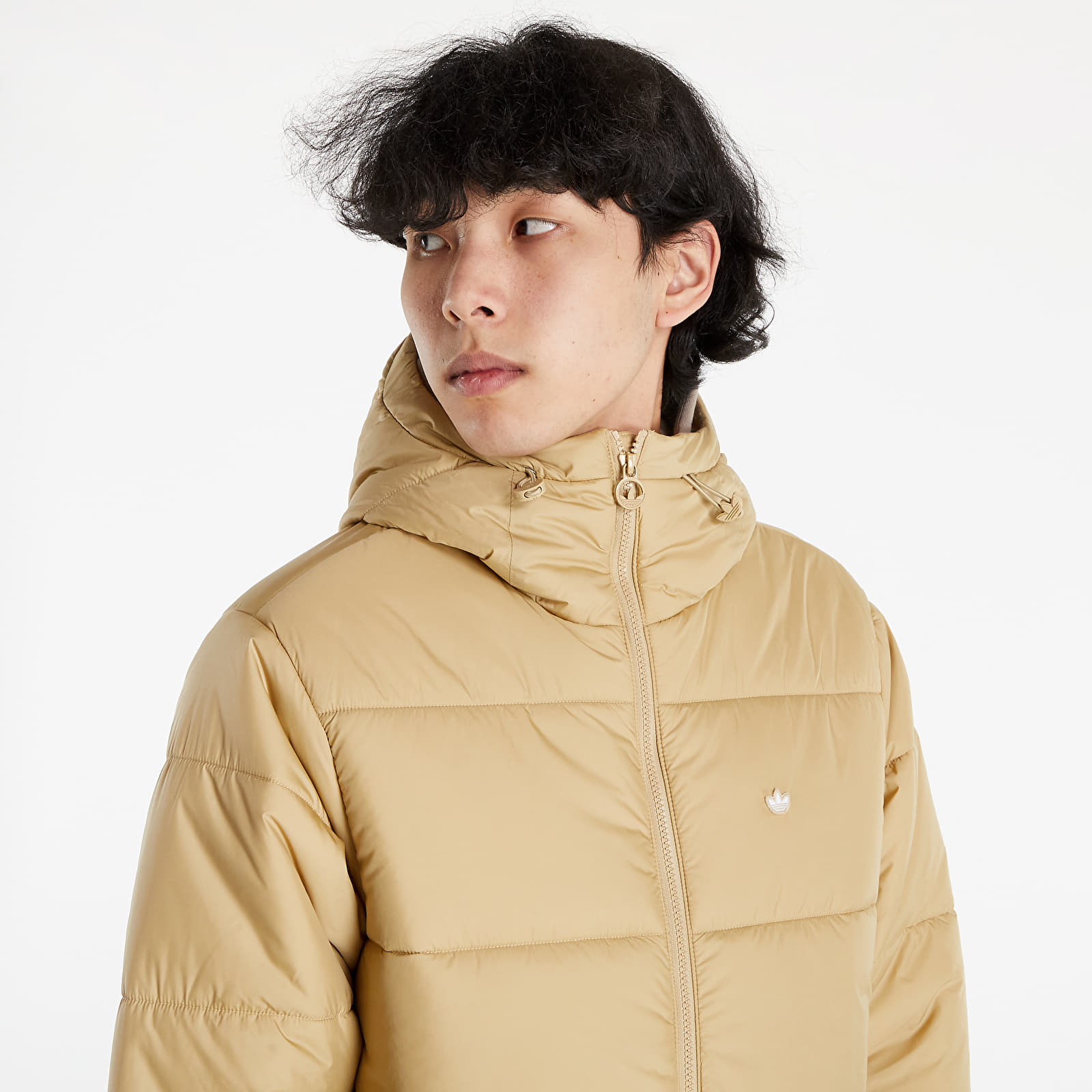 Kabátok adidas Padded Hooded Puffer Beige Tone