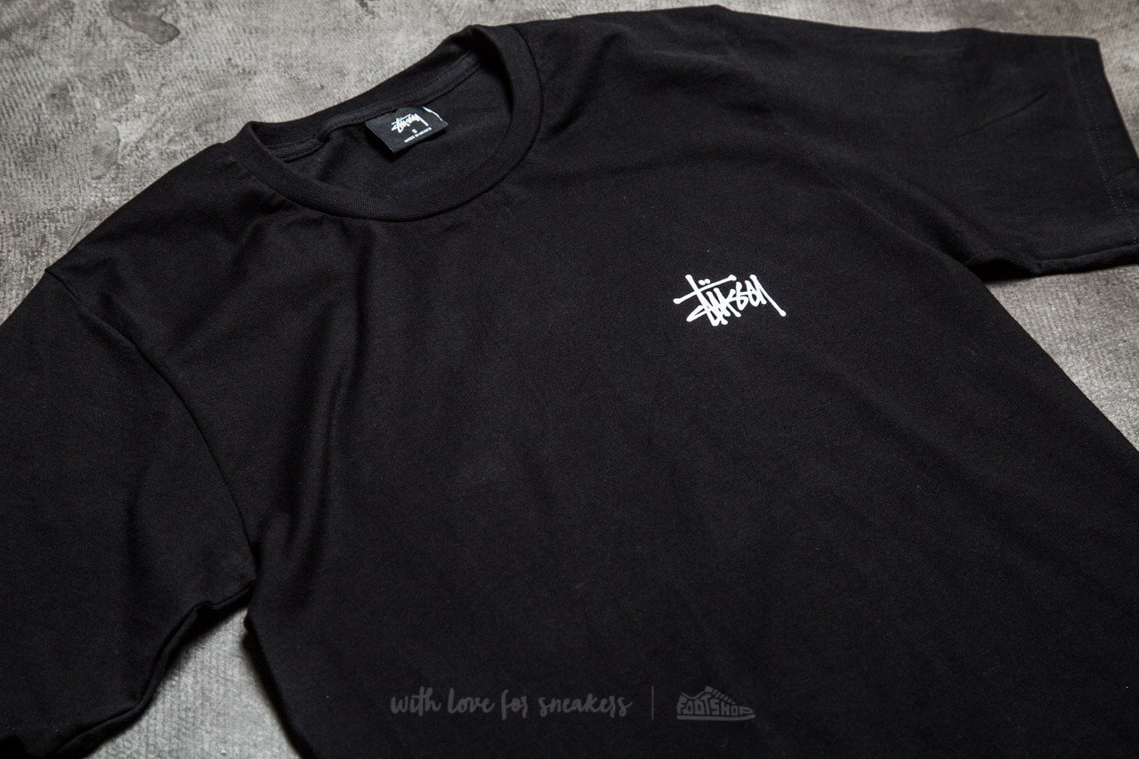 T-Shirts and shirts Stüssy Basic Stüssy Tee Black