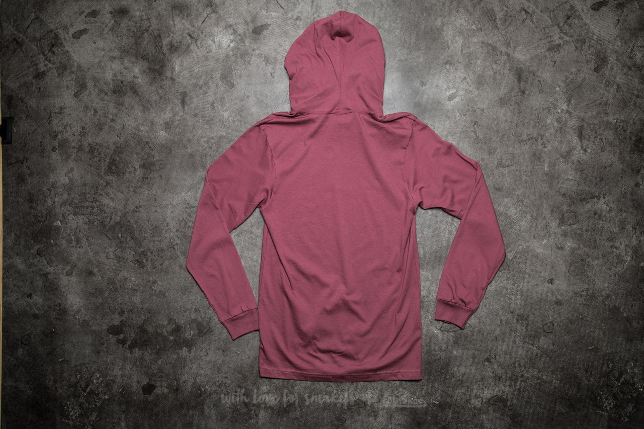 Majice Stüssy Marker Stock Long Sleeve Hood Tee Berry